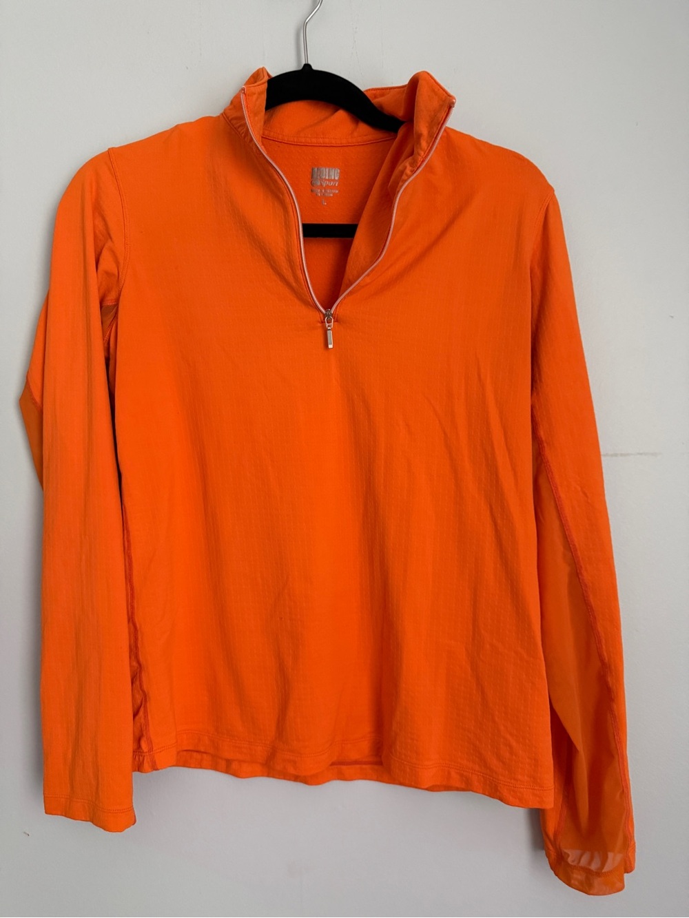 Riding Sport Sunshirt Orange Quarter-Zip Pullover
